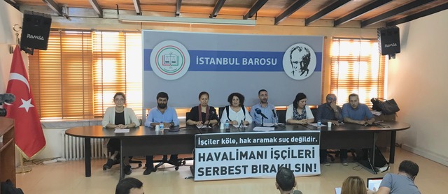 3. Havalimanı işçilerinin avukatları: Hak aramak suç değildir